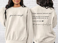 Dear Person Behind Me You Are Enough You Matter Kindness Mental Health Matters T-Shirts, Hoodie, Sweatshirt - T-Shirt, Sweatshirt, Hoodie