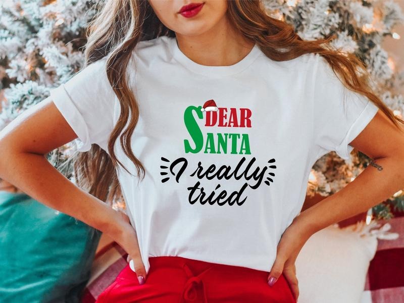 Dear Santa I Really Tired Shirt Funny 2023 Winter Shirt Funny Saying X Mas Party T-Shirts, Hoodie, Sweatshirt - T-Shirt, Sweatshirt, Hoodie