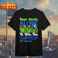 Dear Santa all I want is for the Minnesota Timberwolves to win the Championship Shirt Unisex T-shirt, Sweatshirt, Hoodie, Long Sleeve Tee - T-Shirt, Sweatshirt, Hoodie