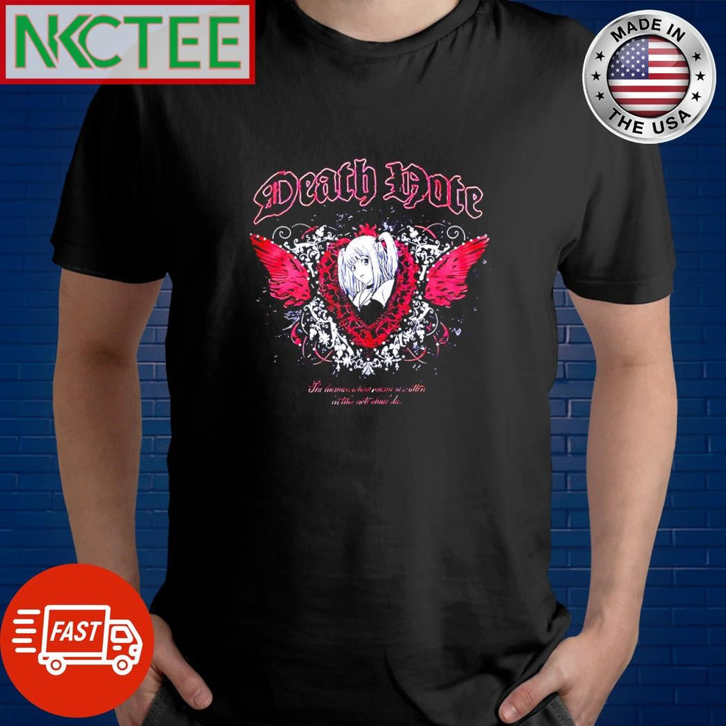 Death Note Mall Goth Misa Patches wing shirt Unisex T-shirt, Sweatshirt, Hoodie, Long Sleeve Tee - T-Shirt, Sweatshirt, Hoodie