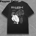 Death Notes Anime Hip Hop Short Sleeve KIRA L Lawliet Retro Tops Streetwear Summer T-Shirts, Hoodie, Sweatshirt - T-Shirt, Sweatshirt, Hoodie