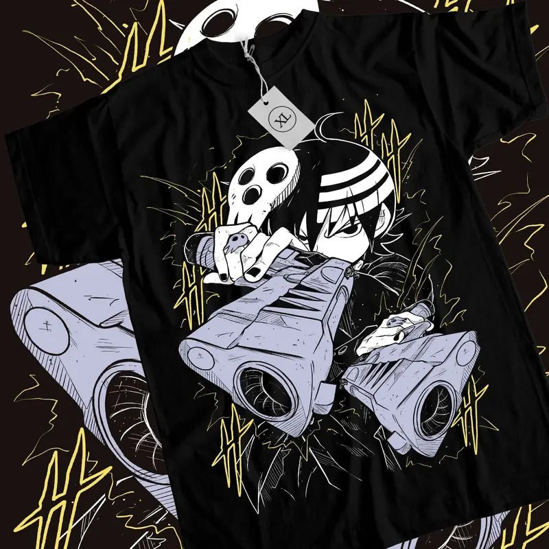 Death Kid S 4XL Soul Eater Japanese Black Star Girl Funny Shirt S 4XL T-Shirts, Hoodie, Sweatshirt - T-Shirt, Sweatshirt, Hoodie