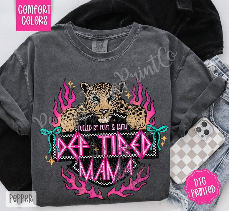 Def Tired Mama Comfort Colors T-Shirts, Hoodie, Sweatshirt - T-Shirt, Sweatshirt, Hoodie