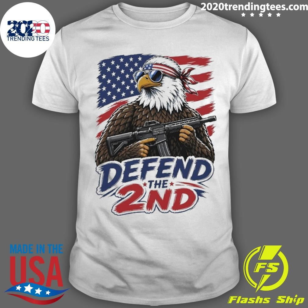 Defend The 2nd Eagle Gun Patriotic Graphic Shirt Unisex T-shirt, Sweatshirt, Hoodie, Long Sleeve Tee - T-Shirt, Sweatshirt, Hoodie