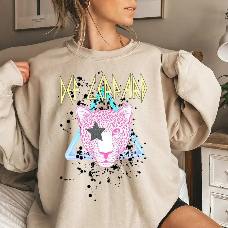 Deff Retro Lleppard Classic Rock Bands Concert Nostalgia T-Shirts, Hoodie, Sweatshirt - T-Shirt, Sweatshirt, Hoodie