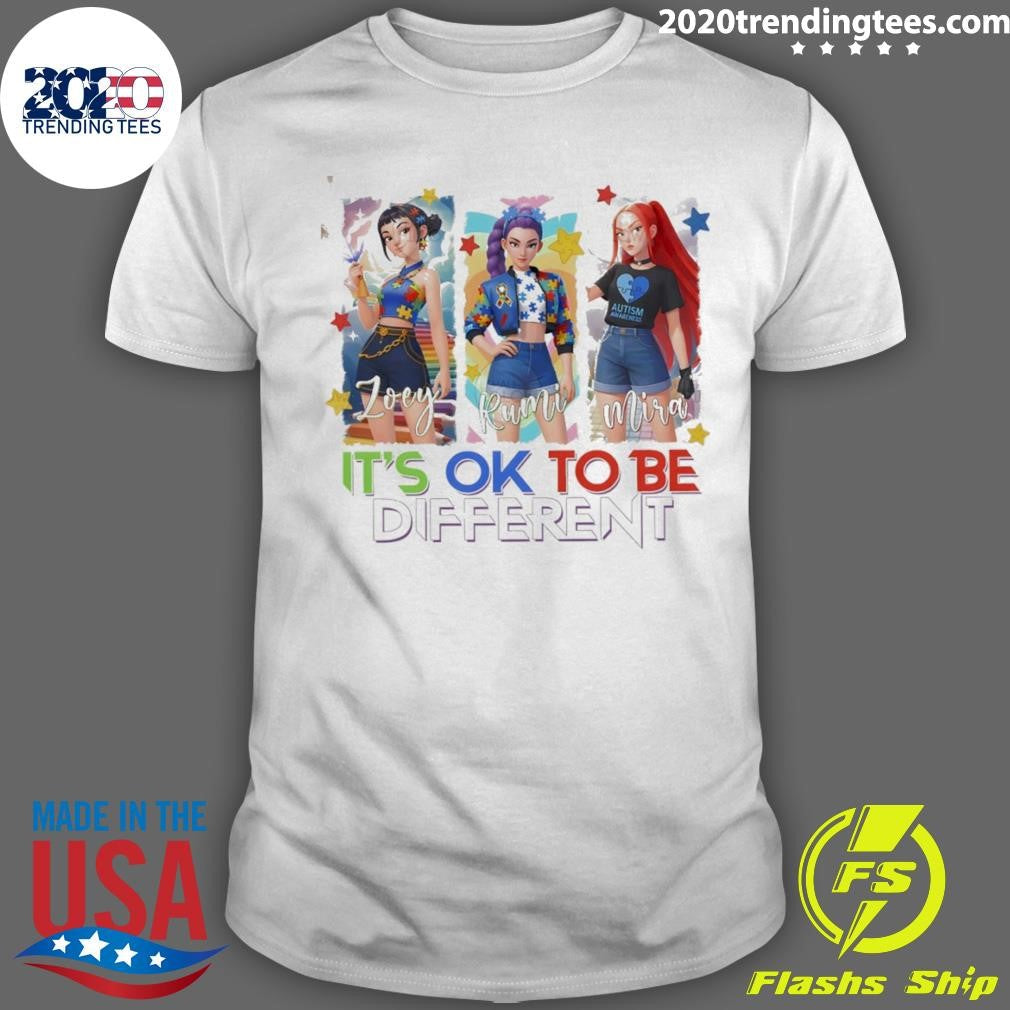 Demon Hunter Kpop Its Ok To Be Different Shirt Unisex T-shirt, Sweatshirt, Hoodie, Long Sleeve Tee - T-Shirt, Sweatshirt, Hoodie
