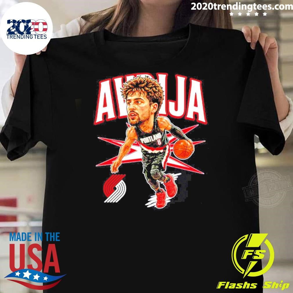 Deni Avdija Portland Trail Blazers Big Head Cartoon Shirt Unisex T-shirt, Sweatshirt, Hoodie, Long Sleeve Tee - T-Shirt, Sweatshirt, Hoodie