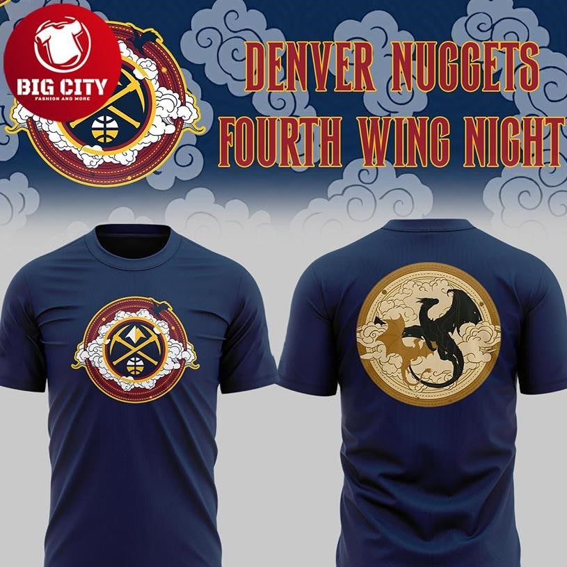 Denver Nuggets Fourth Wing Night 2025 Ball Arena Two Sided Shirt Unisex T-shirt, Sweatshirt, Hoodie, Long Sleeve Tee - T-Shirt, Sweatshirt, Hoodie