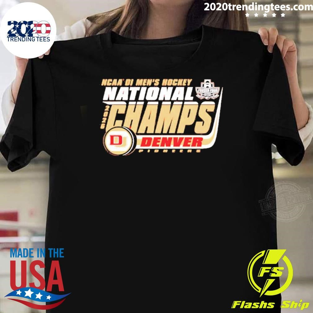 Denver Pioneers 2026 Ncaa Frozen Four Mens Ice Hockey National Champions Bracket Shirt Unisex T-shirt, Sweatshirt, Hoodie, Long Sleeve Tee - T-Shirt, Sweatshirt, Hoodie