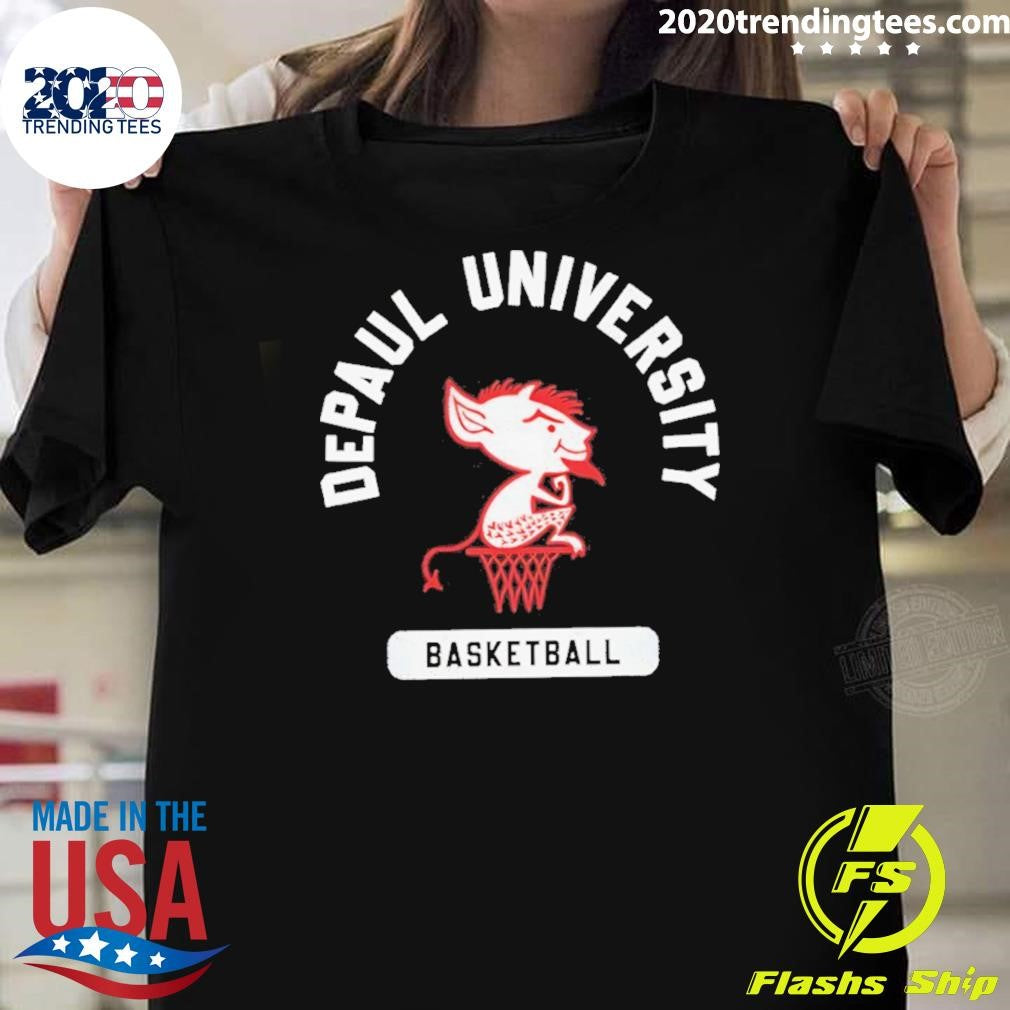 Depaul Blue Demons Mascot Basketball Logo Shirt Unisex T-shirt, Sweatshirt, Hoodie, Long Sleeve Tee - T-Shirt, Sweatshirt, Hoodie