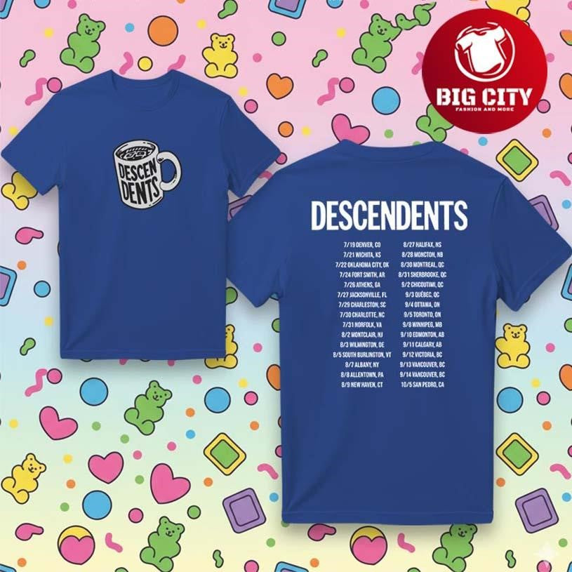 Descendents Coffee Mug 2025 Tour Two Sided Shirt Unisex T-shirt, Sweatshirt, Hoodie, Long Sleeve Tee - T-Shirt, Sweatshirt, Hoodie