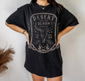 Desert Bloom Western Wild Flower Shirt Bull Skull Shirt Vintage Inspired Southwest Shirt Distressed Country Music Trending Funny Quote Shirt T-Shirts, Hoodie, Sweatshirt - T-Shirt, Sweatshirt, Hoodie