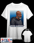 Detroit Lions GM Brad Holmes Define Aggressive shirt Unisex T-shirt, Sweatshirt, Hoodie, Long Sleeve Tee - T-Shirt, Sweatshirt, Hoodie