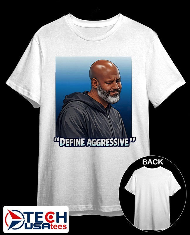 Detroit Lions GM Brad Holmes Define Aggressive shirt Unisex T-shirt, Sweatshirt, Hoodie, Long Sleeve Tee - T-Shirt, Sweatshirt, Hoodie