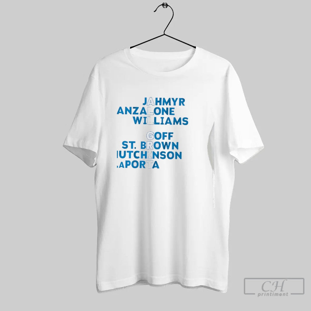 Detroit Lions All Grit Names T Shirt Unisex T-shirt, Sweatshirt, Hoodie, Long Sleeve Tee - T-Shirt, Sweatshirt, Hoodie