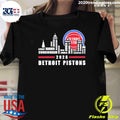 Detroit Pistons 2026 City Skyline Graphic Shirt Unisex T-shirt, Sweatshirt, Hoodie, Long Sleeve Tee - T-Shirt, Sweatshirt, Hoodie