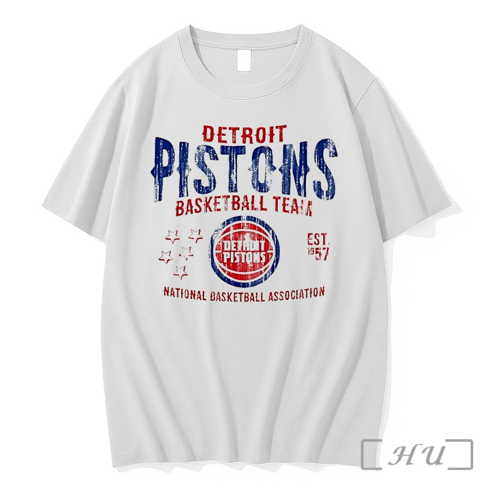 Detroit Pistons Basketball Team National Basketball Association Est 1957 Tshirts Sweater Unisex T-shirt, Sweatshirt, Hoodie, Long Sleeve Tee - T-Shirt, Sweatshirt, Hoodie