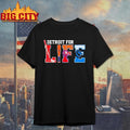 Detroit for life sports teams Tigers Lions Red Wings Pistons Shirt Unisex T-shirt, Sweatshirt, Hoodie, Long Sleeve Tee - T-Shirt, Sweatshirt, Hoodie
