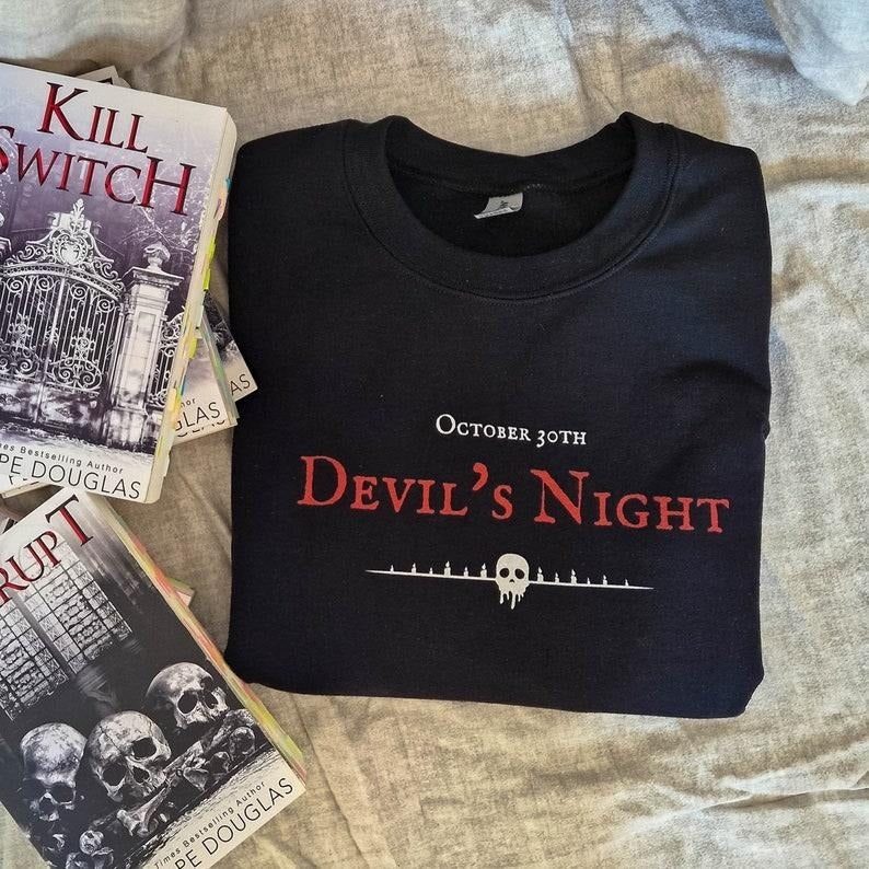 Devil'S Night Bookish Dark Romance Book Shirt Penelope Douglas Book Lovers Reader Smut Spicy Bookish T-Shirts, Hoodie, Sweatshirt - T-Shirt, Sweatshirt, Hoodie