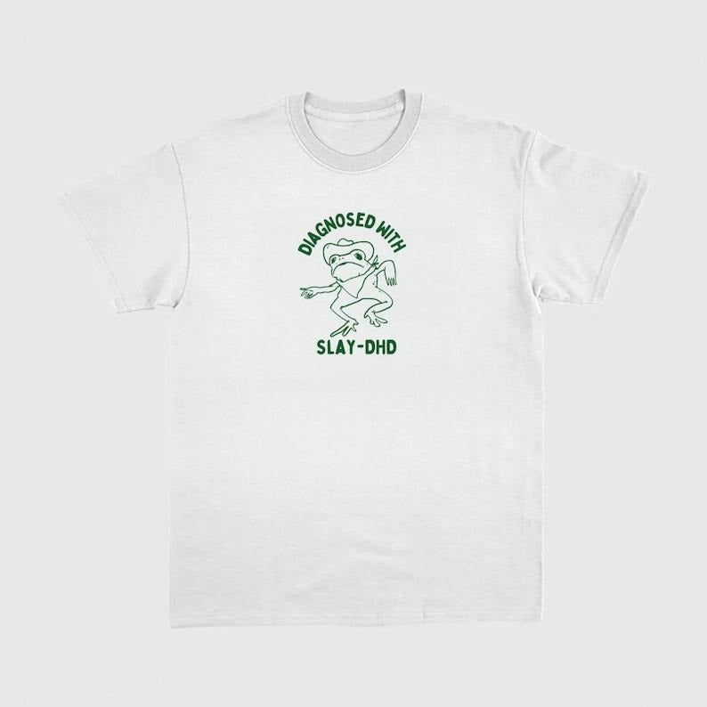 Diagnosed Slay Dhd Heavy Cotton T-Shirts, Hoodie, Sweatshirt - T-Shirt, Sweatshirt, Hoodie