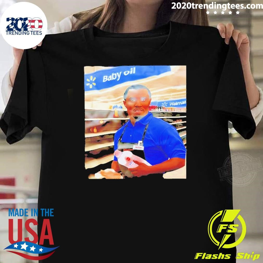 Diddy Baby Oil Walmart Parody Logo Shirt Unisex T-shirt, Sweatshirt, Hoodie, Long Sleeve Tee - T-Shirt, Sweatshirt, Hoodie