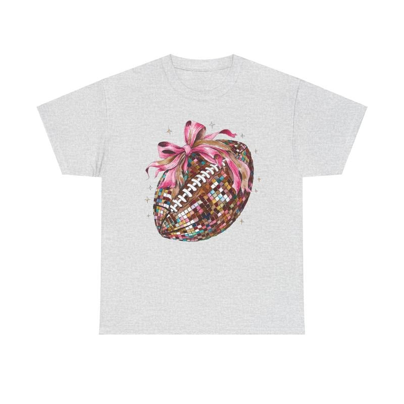 Disco Football Bow Shirt Gildan Football Team T-Shirts, Hoodie, Sweatshirt - T-Shirt, Sweatshirt, Hoodie