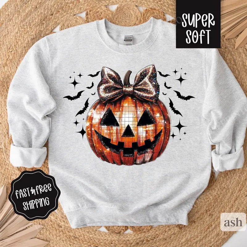 Disco Pumpkin Cute Fall Fall Jack O Lantern T-Shirts, Hoodie, Sweatshirt - T-Shirt, Sweatshirt, Hoodie
