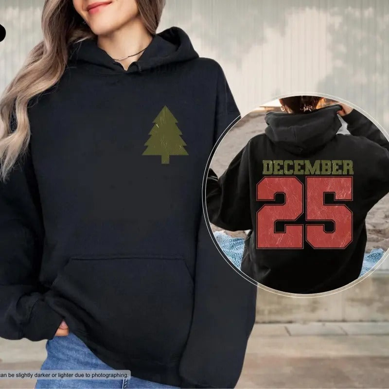 Distressed December 25 25 December Sweat Funny Family Country Merry Party T-Shirts, Hoodie, Sweatshirt - T-Shirt, Sweatshirt, Hoodie