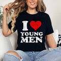 Distressed I Heart Young I Love Young Cotton 100% Top Womenswear T-Shirts, Hoodie, Sweatshirt - T-Shirt, Sweatshirt, Hoodie