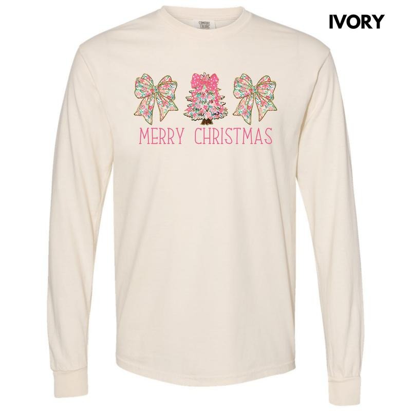 Ditsy Pink Trio Long Sleeve Comfort Colors 'NLB' T-Shirts, Hoodie, Sweatshirt - T-Shirt, Sweatshirt, Hoodie