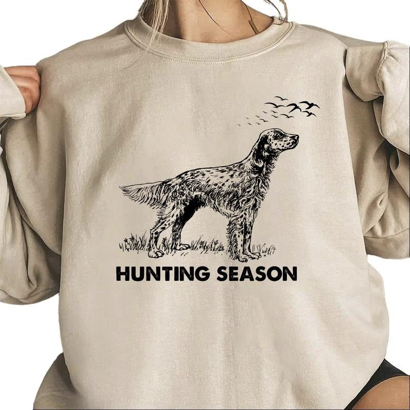 Dog Hunting Mallard Duck Hello Hunting Season Nature Animal Lover Cotton T-Shirts, Hoodie, Sweatshirt - T-Shirt, Sweatshirt, Hoodie