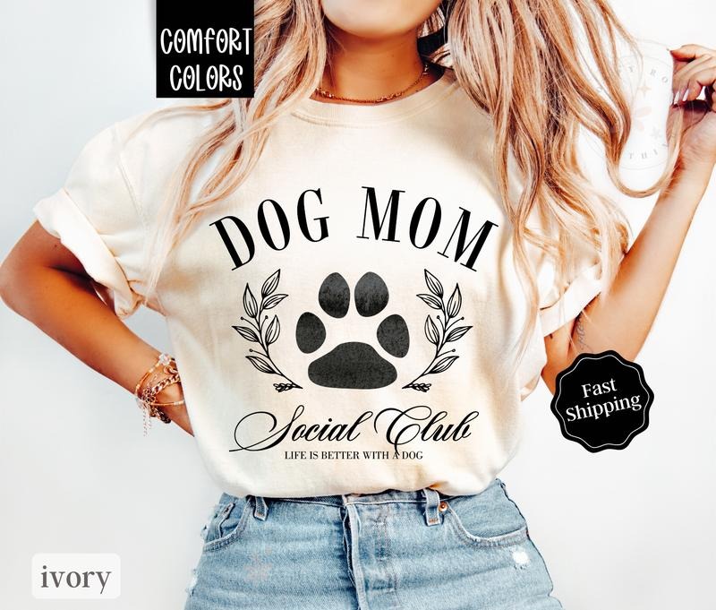 Dog Mom Shirt Comfort Colors Dog Lover Dog Mama T-Shirts, Hoodie, Sweatshirt - T-Shirt, Sweatshirt, Hoodie
