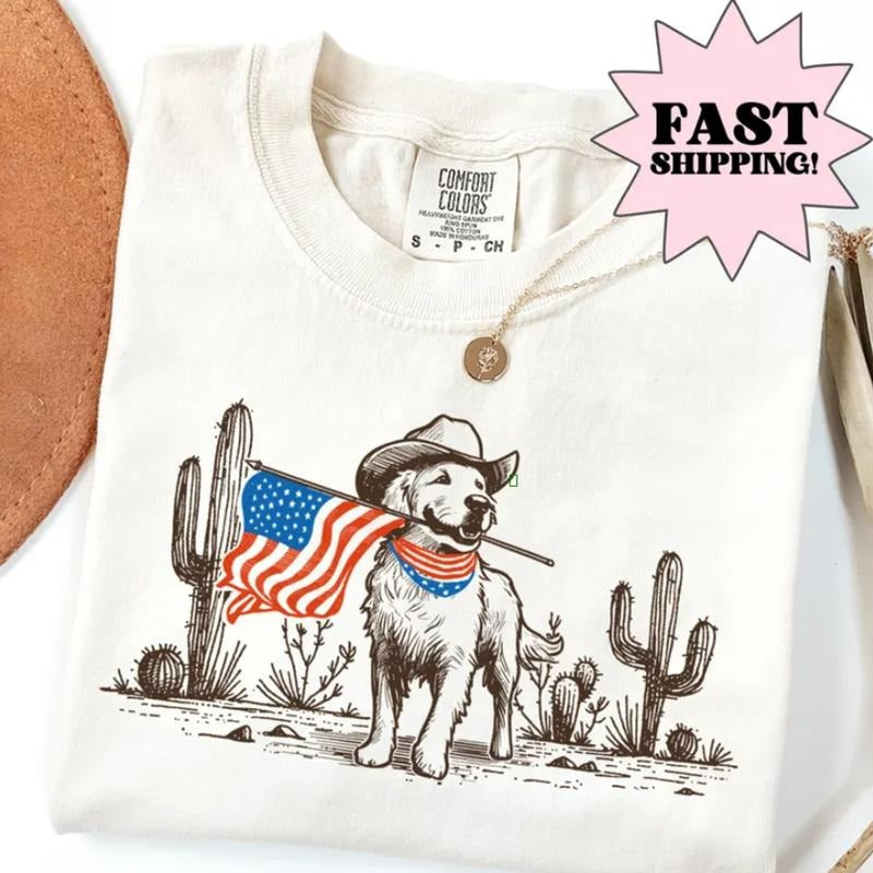 Dog Shirt 4th July Shirt USA Shirt Western Shirt Fourth July Shirt American Flag Shirt America Shirt Vintage BA5WW T-Shirts, Hoodie, Sweatshirt - T-Shirt, Sweatshirt, Hoodie