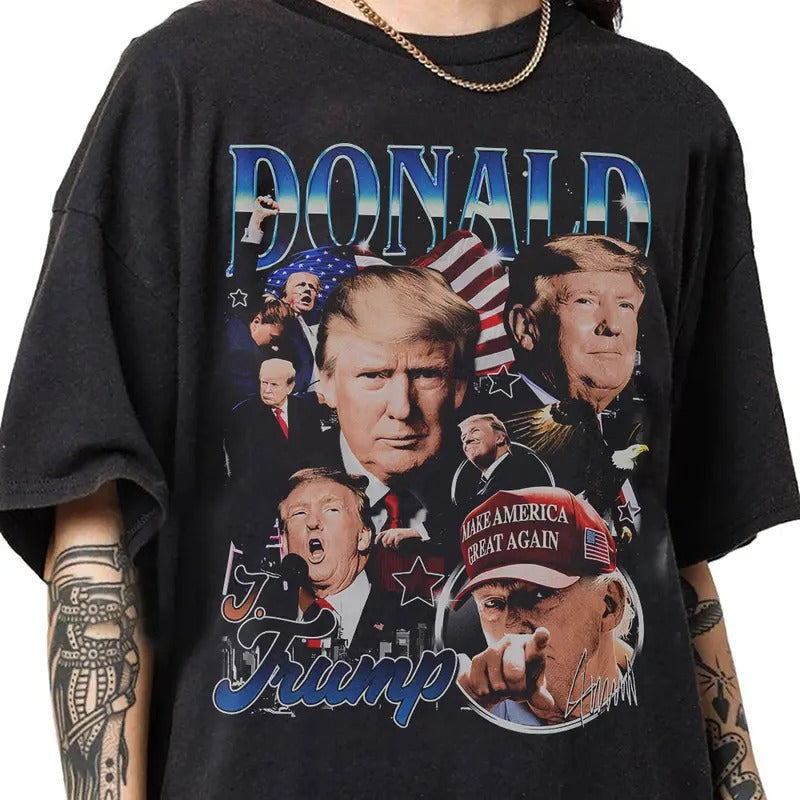 Donald Trump 2024 90s Vintage Bootleg Classic Retro T-Shirts, Hoodie, Sweatshirt - T-Shirt, Sweatshirt, Hoodie