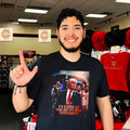 Donald Trump Its a little left wing but its great entertainment Knicks vs Spurs shirt Unisex T-shirt, Sweatshirt, Hoodie, Long Sleeve Tee - T-Shirt, Sweatshirt, Hoodie