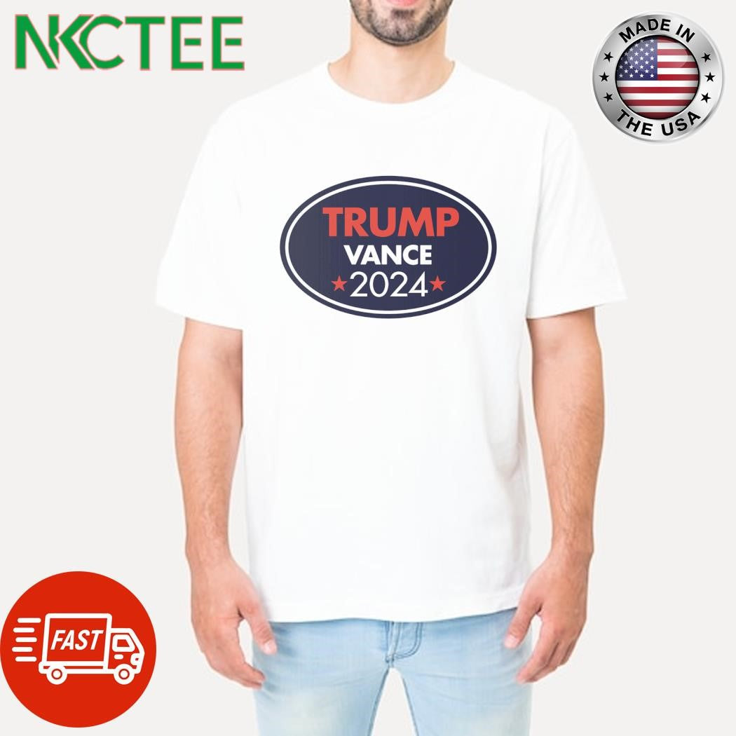 Donald Trump JD Vance President 2024 oval shirt Unisex T-shirt, Sweatshirt, Hoodie, Long Sleeve Tee - T-Shirt, Sweatshirt, Hoodie