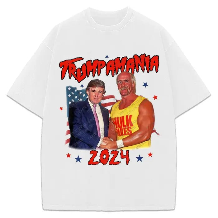 Donald Trump Trumpamania Hogan President 2024 Victory Custom Cotton T-Shirts, Hoodie, Sweatshirt - T-Shirt, Sweatshirt, Hoodie