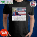 Donald Trump Trying to claim that America does not have a gun problem while standing behind a sheet of bullet proof glass is peak Republican shirt - T-Shirt, Sweatshirt, Hoodie