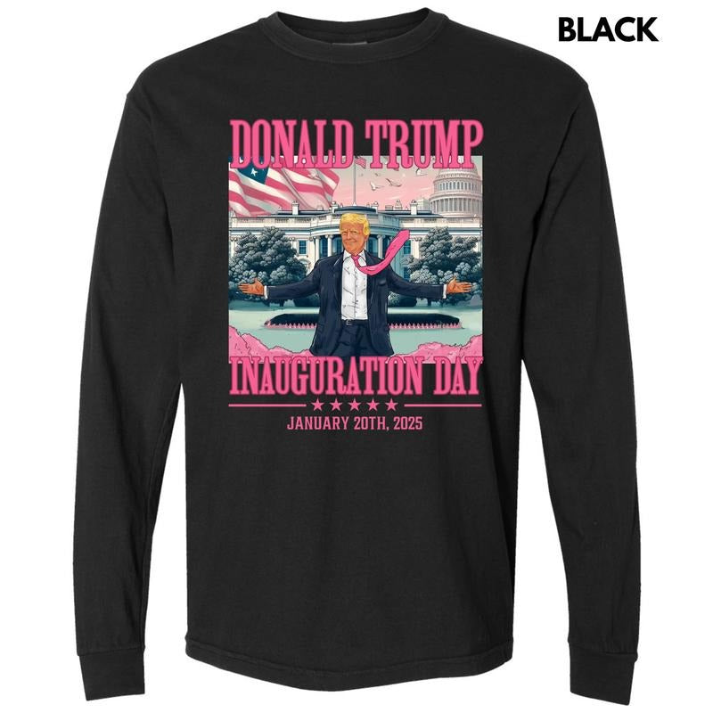 Donald'S Day White House Long Sleeve Comfort Colors 'NLB' T-Shirts, Hoodie, Sweatshirt - T-Shirt, Sweatshirt, Hoodie