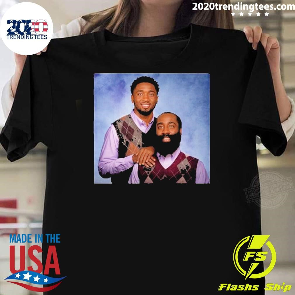Donovan Mitchell And James Harden Step Brothers Shirt Unisex T-shirt, Sweatshirt, Hoodie, Long Sleeve Tee - T-Shirt, Sweatshirt, Hoodie