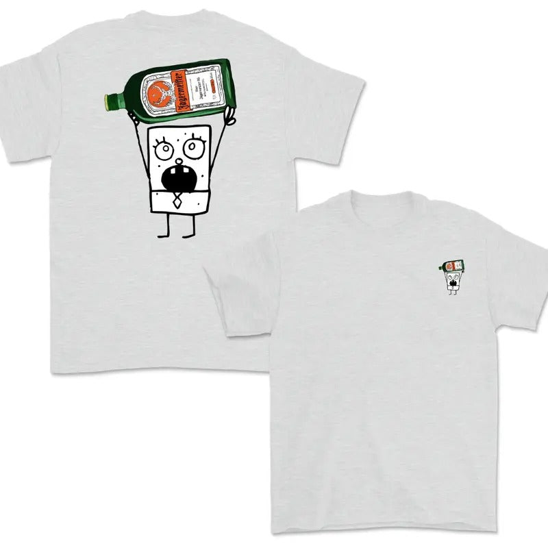 Doodlebob Jagermeister 2 Sided All Menswear Top Cotton Crew Neck T-Shirts, Hoodie, Sweatshirt - T-Shirt, Sweatshirt, Hoodie