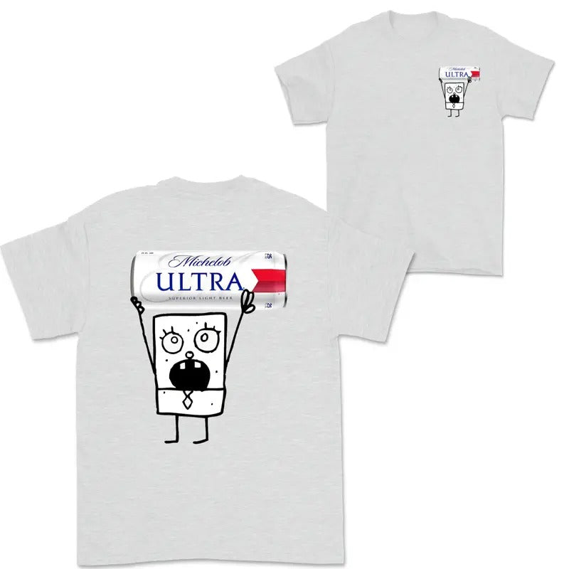 Doodlebob Michelob Ultra Essential 2 Sided Funny Drinking Summer T-Shirts, Hoodie, Sweatshirt - T-Shirt, Sweatshirt, Hoodie