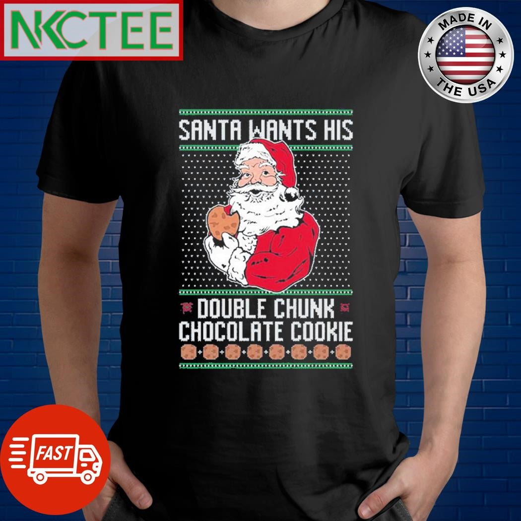Double Chunk Chocolate Cookie Ugly T-Shirt Unisex T-shirt, Sweatshirt, Hoodie, Long Sleeve Tee - T-Shirt, Sweatshirt, Hoodie