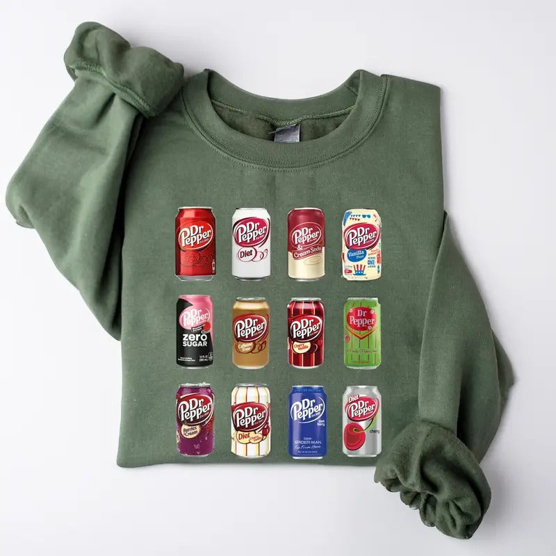 Dr. Pepper Soda Can Vintage Funny Drink Lovers Cozy Fall T-Shirts, Hoodie, Sweatshirt - T-Shirt, Sweatshirt, Hoodie