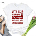 Dr Pepper Shirt Her Dr Pepper Jesus Dr Pepper Lover Shirt Cute Dr Pepper Shirt Jesus Her Heart Soda Lover T-Shirts, Hoodie, Sweatshirt - T-Shirt, Sweatshirt, Hoodie