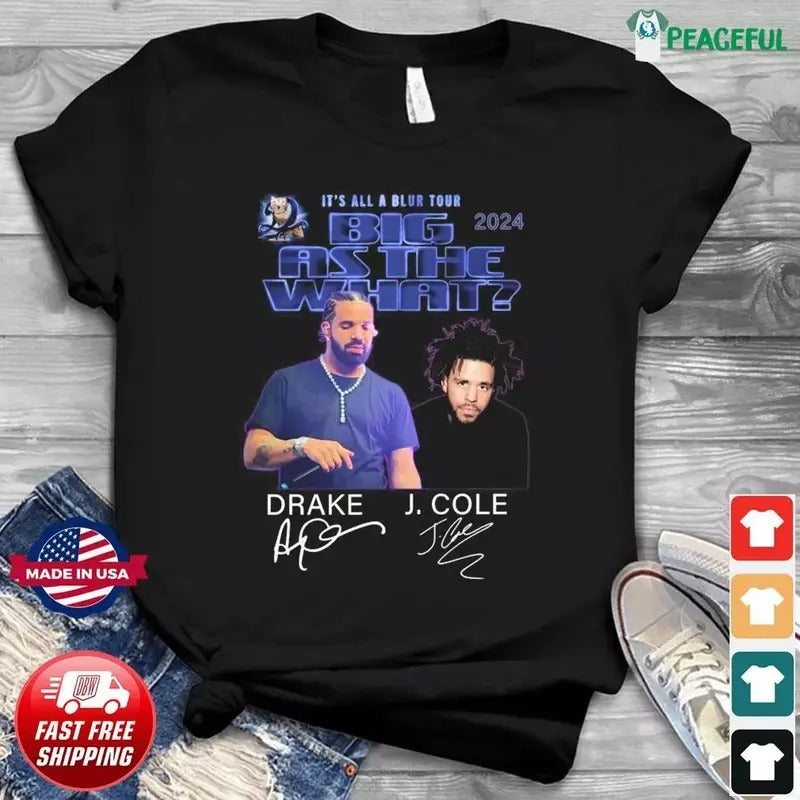 Drake J. Cole S All Blur Music Tour 2024 T-Shirts, Hoodie, Sweatshirt - T-Shirt, Sweatshirt, Hoodie