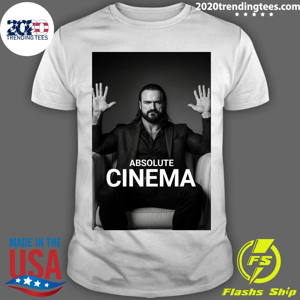 Drew Mcintyre Absolute Cinema Shirt Unisex T-shirt, Sweatshirt, Hoodie, Long Sleeve Tee - T-Shirt, Sweatshirt, Hoodie