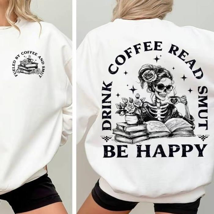 Drink Coffee Read Spicy Spicy Social Club Spicy Booktrovert Bookish Dark Romance T-Shirts, Hoodie, Sweatshirt - T-Shirt, Sweatshirt, Hoodie