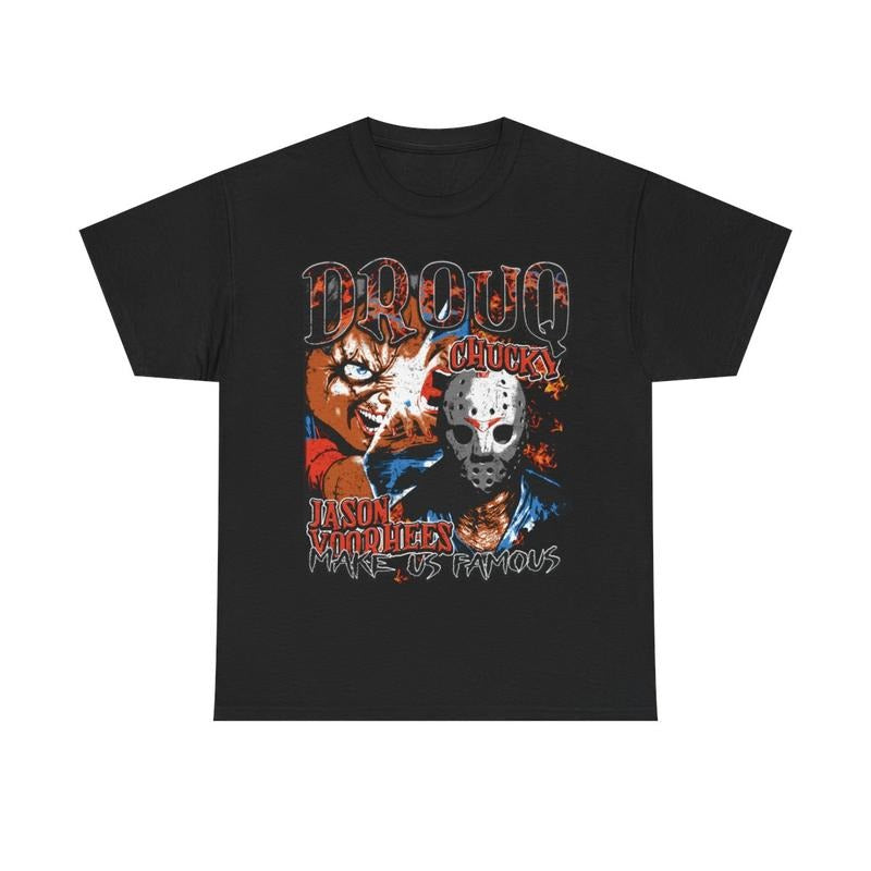Drouq Horror Casual Classic Menswear Cotton Retro Shirt Top Vintage Comfy Streetwear T-Shirts, Hoodie, Sweatshirt - T-Shirt, Sweatshirt, Hoodie