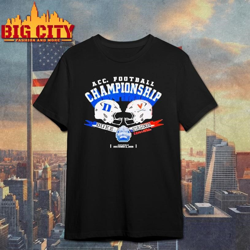 Duke Vs Virginia Acc Championship 2025 Football Dark Heather Shirt Unisex T-shirt, Sweatshirt, Hoodie, Long Sleeve Tee - T-Shirt, Sweatshirt, Hoodie